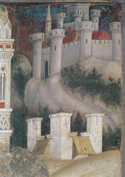 Detail of the Architecture on the Right of St. George and the Princess of Trebizond (detail) by Antonio Pisanello
